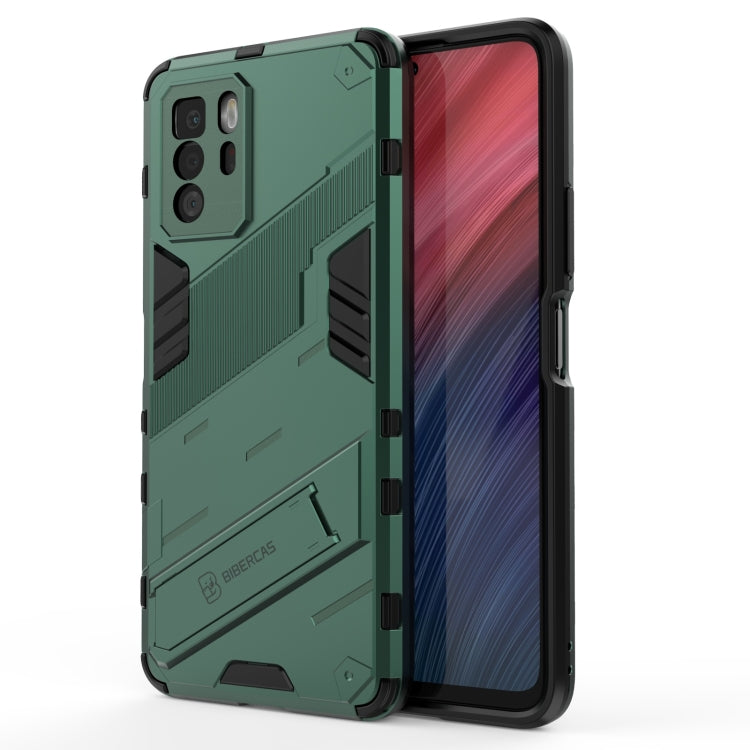For Xiaomi Redmi Note 10 Pro 5G Punk Armor 2 in 1 PC + TPU Shockproof Case with Invisible Holder