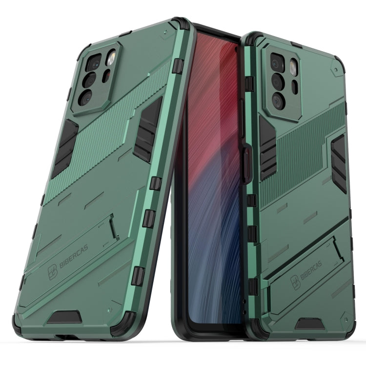 For Xiaomi Redmi Note 10 Pro 5G Punk Armor 2 in 1 PC + TPU Shockproof Case with Invisible Holder