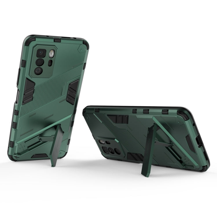 For Xiaomi Redmi Note 10 Pro 5G Punk Armor 2 in 1 PC + TPU Shockproof Case with Invisible Holder