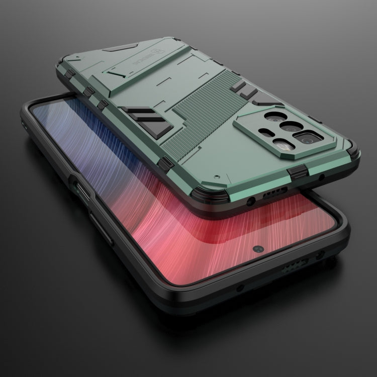 For Xiaomi Redmi Note 10 Pro 5G Punk Armor 2 in 1 PC + TPU Shockproof Case with Invisible Holder