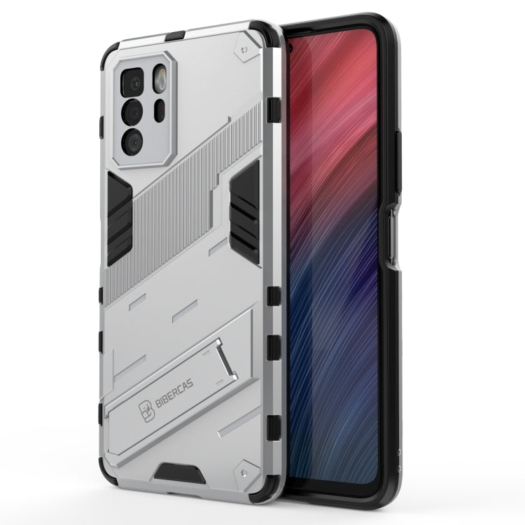 For Xiaomi Redmi Note 10 Pro 5G Punk Armor 2 in 1 PC + TPU Shockproof Case with Invisible Holder