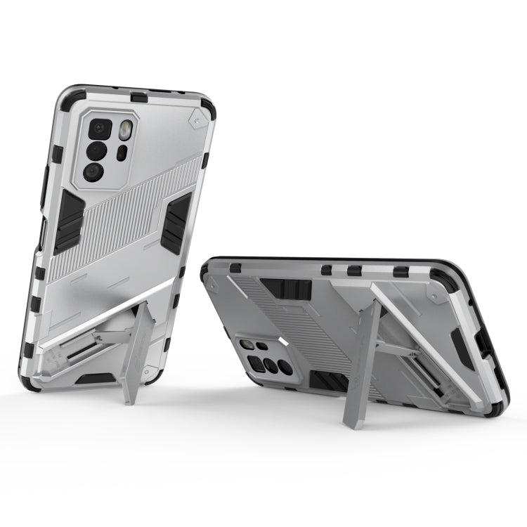 For Xiaomi Redmi Note 10 Pro 5G Punk Armor 2 in 1 PC + TPU Shockproof Case with Invisible Holder