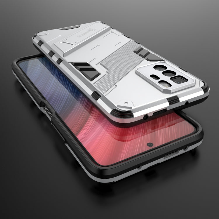 For Xiaomi Redmi Note 10 Pro 5G Punk Armor 2 in 1 PC + TPU Shockproof Case with Invisible Holder