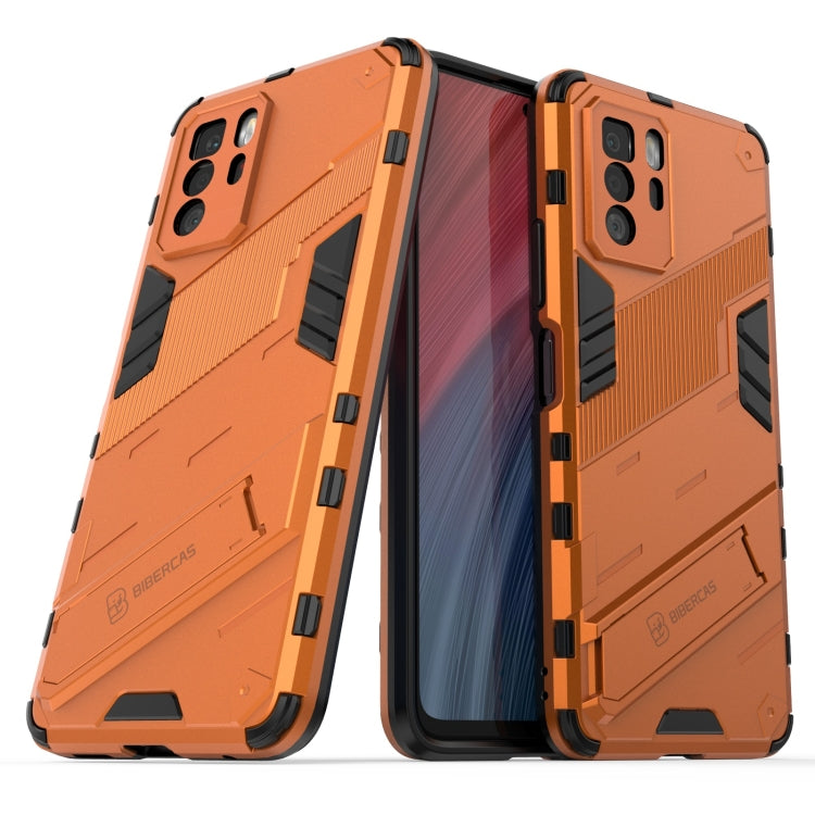 For Xiaomi Redmi Note 10 Pro 5G Punk Armor 2 in 1 PC + TPU Shockproof Case with Invisible Holder