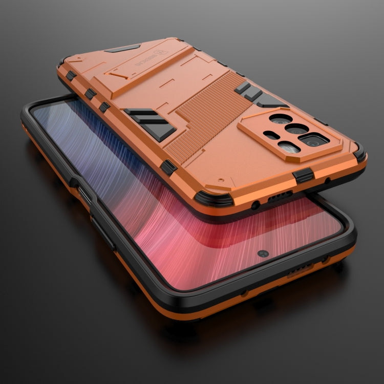 For Xiaomi Redmi Note 10 Pro 5G Punk Armor 2 in 1 PC + TPU Shockproof Case with Invisible Holder