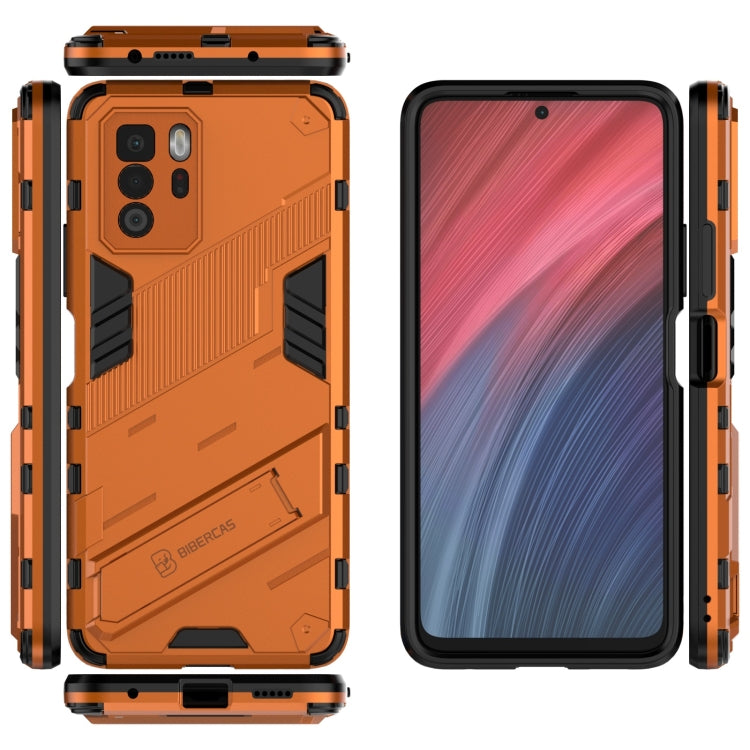 For Xiaomi Redmi Note 10 Pro 5G Punk Armor 2 in 1 PC + TPU Shockproof Case with Invisible Holder