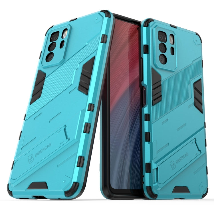 For Xiaomi Redmi Note 10 Pro 5G Punk Armor 2 in 1 PC + TPU Shockproof Case with Invisible Holder