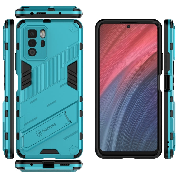 For Xiaomi Redmi Note 10 Pro 5G Punk Armor 2 in 1 PC + TPU Shockproof Case with Invisible Holder