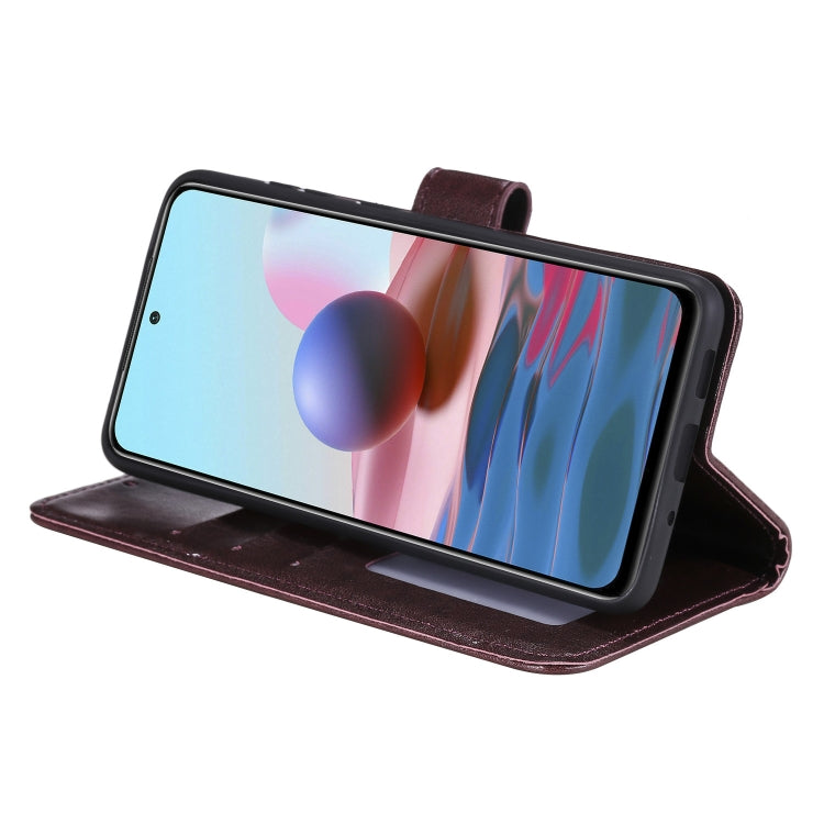 For Xiaomi Redmi Note 10 4G Totem Flower Embossed Horizontal Flip TPU + PU Leather Case with Holder & Card Slots & Wallet