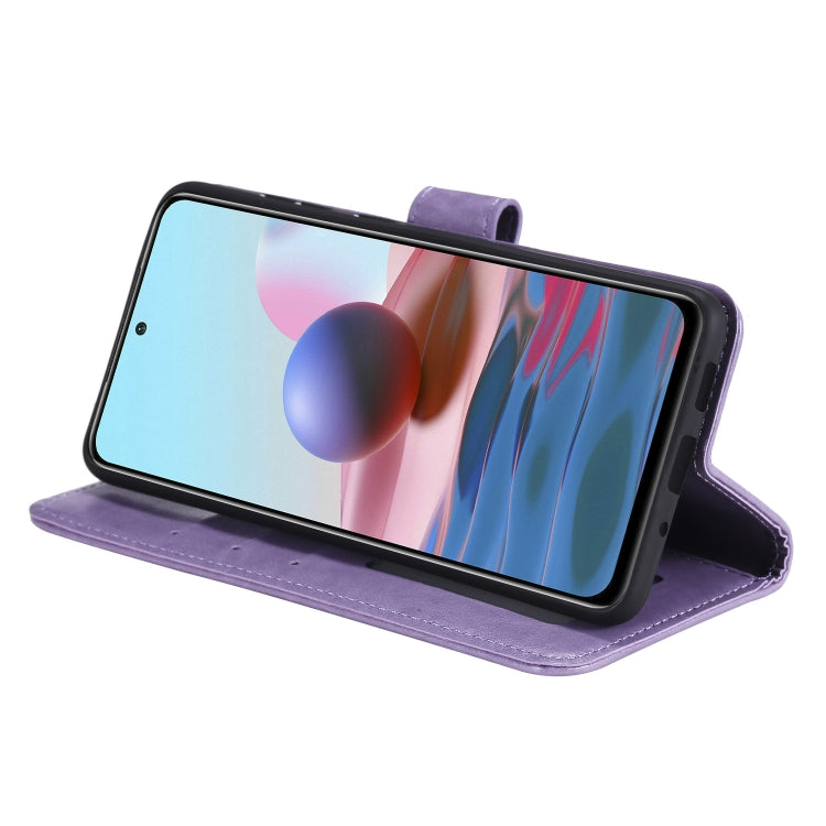 For Xiaomi Redmi Note 10 4G Totem Flower Embossed Horizontal Flip TPU + PU Leather Case with Holder & Card Slots & Wallet