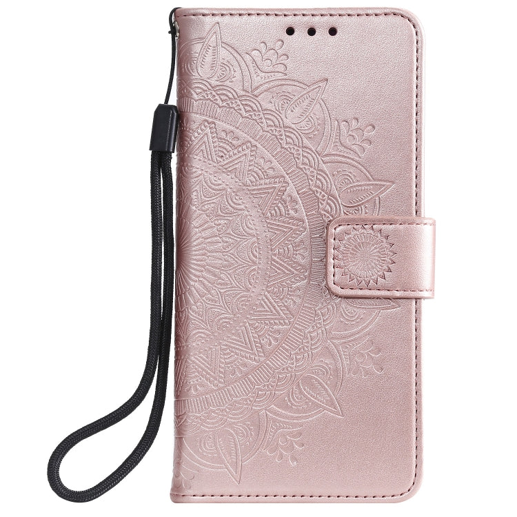 For Xiaomi Redmi Note 10 4G Totem Flower Embossed Horizontal Flip TPU + PU Leather Case with Holder & Card Slots & Wallet