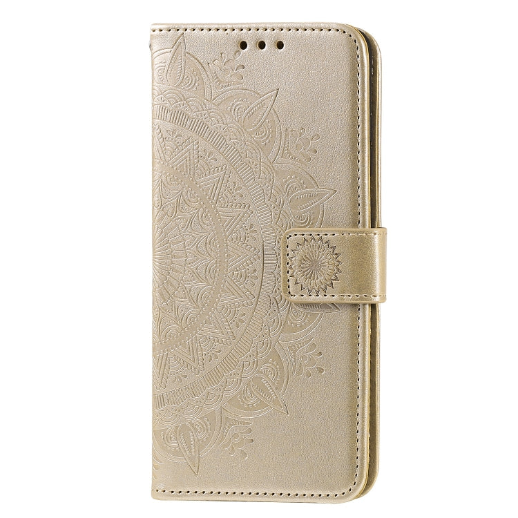 For Xiaomi Redmi Note 10 4G Totem Flower Embossed Horizontal Flip TPU + PU Leather Case with Holder & Card Slots & Wallet