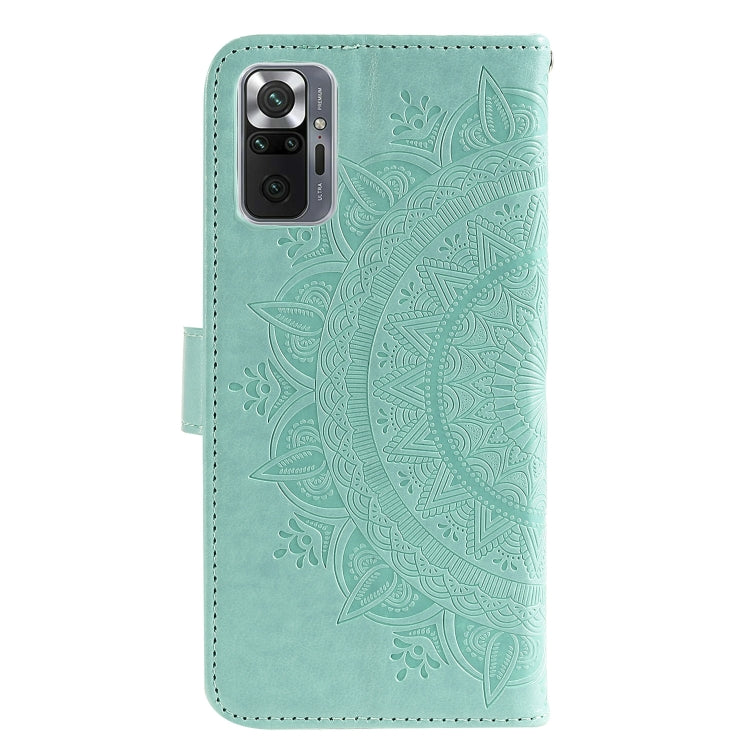 For Xiaomi Redmi Note 10 Pro Max Totem Flower Embossed Horizontal Flip TPU + PU Leather Case with Holder & Card Slots & Wallet