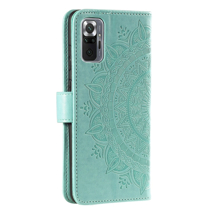 For Xiaomi Redmi Note 10 Pro Max Totem Flower Embossed Horizontal Flip TPU + PU Leather Case with Holder & Card Slots & Wallet
