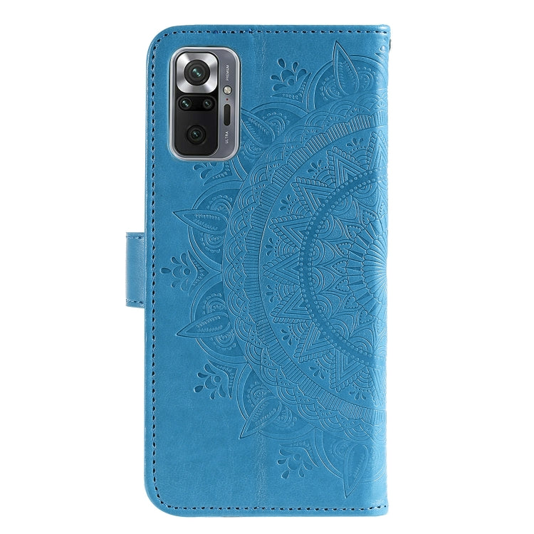 For Xiaomi Redmi Note 10 Pro Max Totem Flower Embossed Horizontal Flip TPU + PU Leather Case with Holder & Card Slots & Wallet