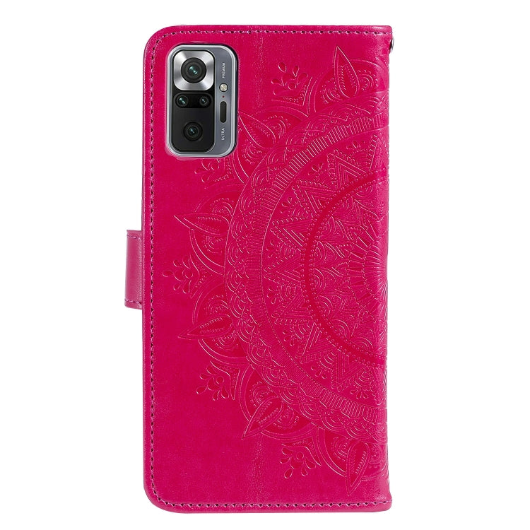 For Xiaomi Redmi Note 10 Pro Max Totem Flower Embossed Horizontal Flip TPU + PU Leather Case with Holder & Card Slots & Wallet