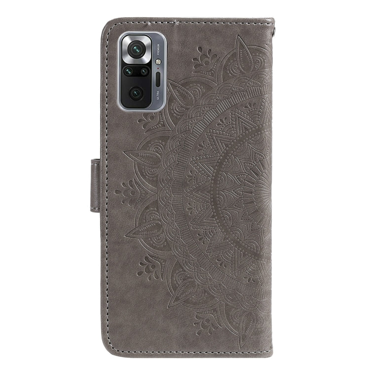 For Xiaomi Redmi Note 10 Pro Max Totem Flower Embossed Horizontal Flip TPU + PU Leather Case with Holder & Card Slots & Wallet