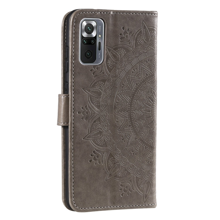 For Xiaomi Redmi Note 10 Pro Max Totem Flower Embossed Horizontal Flip TPU + PU Leather Case with Holder & Card Slots & Wallet