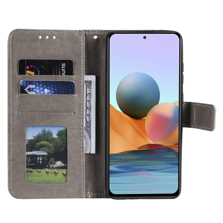 For Xiaomi Redmi Note 10 Pro Max Totem Flower Embossed Horizontal Flip TPU + PU Leather Case with Holder & Card Slots & Wallet