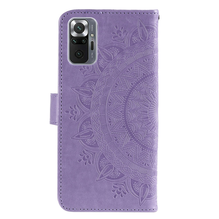 For Xiaomi Redmi Note 10 Pro Max Totem Flower Embossed Horizontal Flip TPU + PU Leather Case with Holder & Card Slots & Wallet