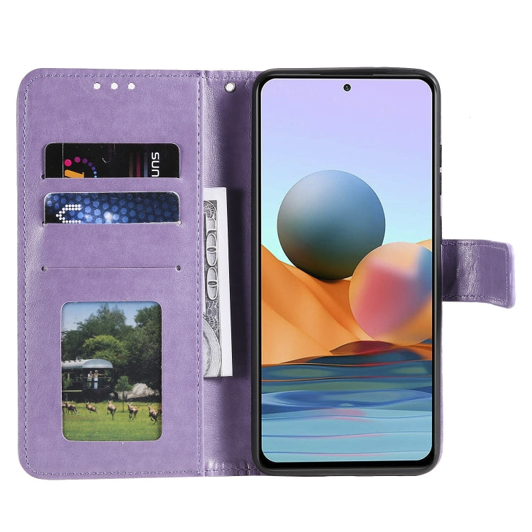 For Xiaomi Redmi Note 10 Pro Max Totem Flower Embossed Horizontal Flip TPU + PU Leather Case with Holder & Card Slots & Wallet
