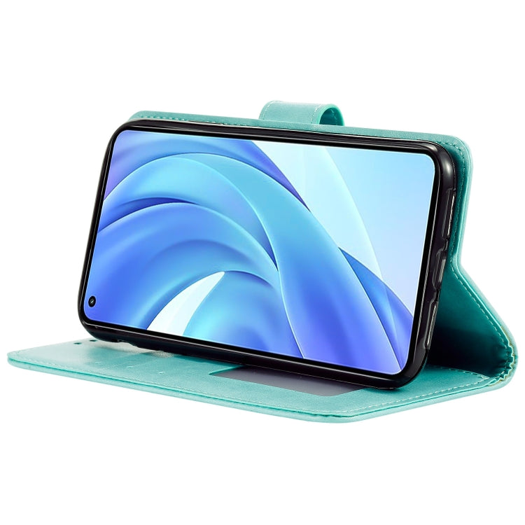 For Xiaomi Mi 11 Lite Totem Flower Embossed Horizontal Flip TPU + PU Leather Case with Holder & Card Slots & Wallet