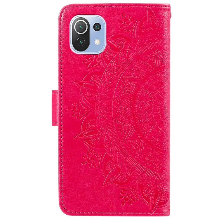 For Xiaomi Mi 11 Lite Totem Flower Embossed Horizontal Flip TPU + PU Leather Case with Holder & Card Slots & Wallet