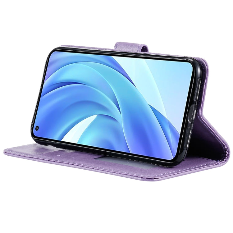 For Xiaomi Mi 11 Lite Totem Flower Embossed Horizontal Flip TPU + PU Leather Case with Holder & Card Slots & Wallet