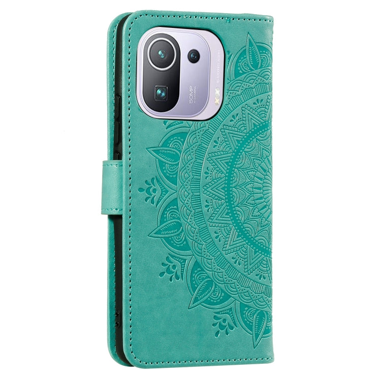 For Xiaomi Mi 11 Pro Totem Flower Embossed Horizontal Flip TPU + PU Leather Case with Holder & Card Slots & Wallet