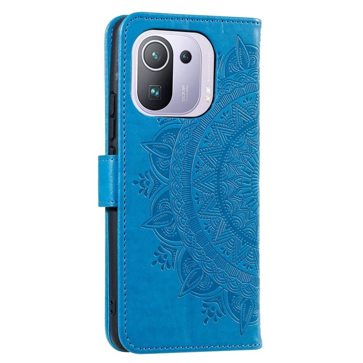 For Xiaomi Mi 11 Pro Totem Flower Embossed Horizontal Flip TPU + PU Leather Case with Holder & Card Slots & Wallet