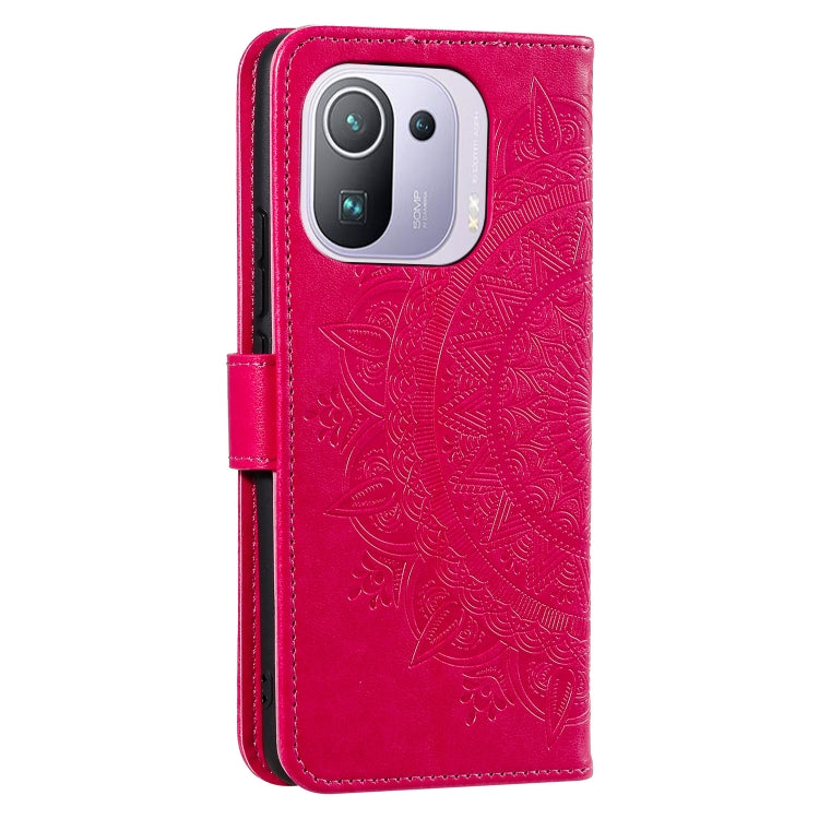 For Xiaomi Mi 11 Pro Totem Flower Embossed Horizontal Flip TPU + PU Leather Case with Holder & Card Slots & Wallet