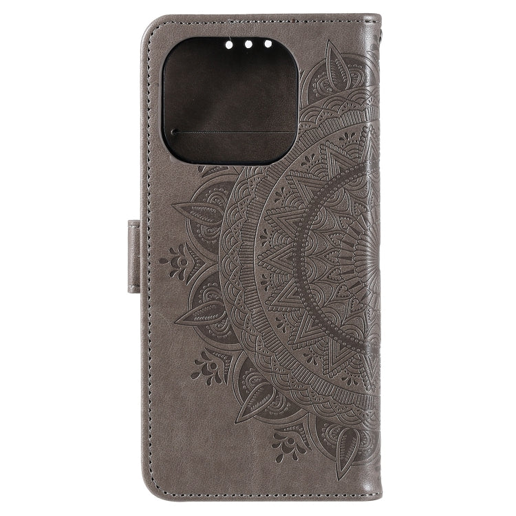 For Xiaomi Mi 11 Pro Totem Flower Embossed Horizontal Flip TPU + PU Leather Case with Holder & Card Slots & Wallet