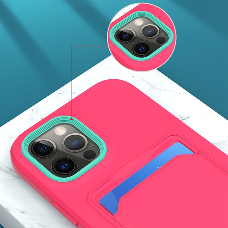 For iPhone 12 mini Two-color TPU + PC Protective Case with Card Slot