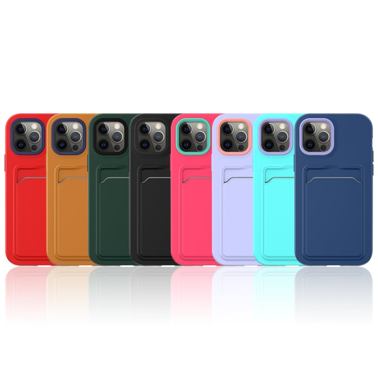 For iPhone 12 mini Two-color TPU + PC Protective Case with Card Slot