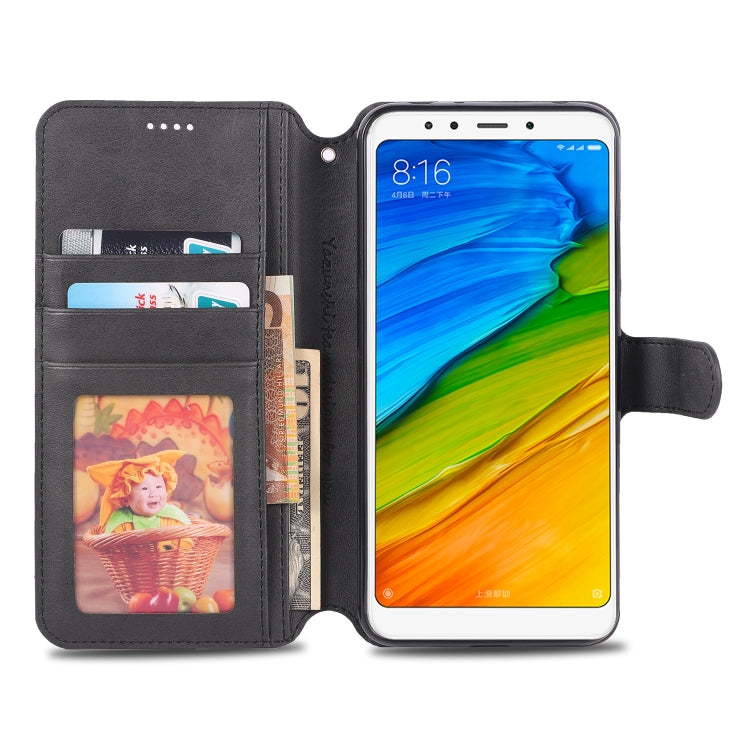For Xiaomi Redmi 5 Plus AZNS Calf Texture Magnetic Horizontal Flip PU Leather Case with Holder & Card Slots & Photo Frame
