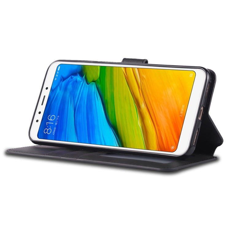 For Xiaomi Redmi 5 Plus AZNS Calf Texture Magnetic Horizontal Flip PU Leather Case with Holder & Card Slots & Photo Frame