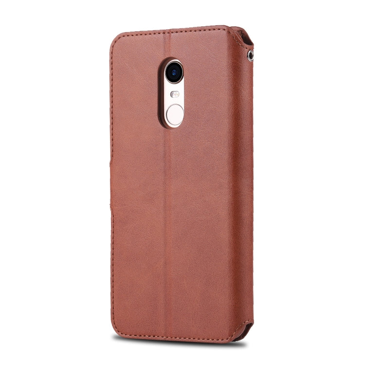 For Xiaomi Redmi 5 Plus AZNS Calf Texture Magnetic Horizontal Flip PU Leather Case with Holder & Card Slots & Photo Frame