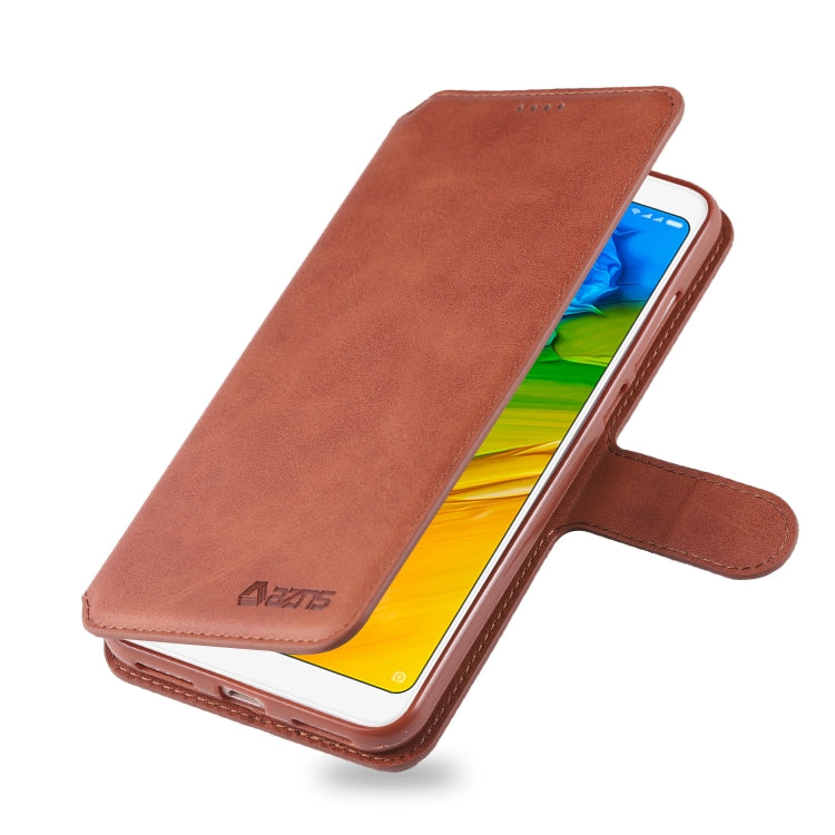 For Xiaomi Redmi 5 Plus AZNS Calf Texture Magnetic Horizontal Flip PU Leather Case with Holder & Card Slots & Photo Frame