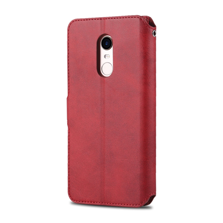 For Xiaomi Redmi 5 Plus AZNS Calf Texture Magnetic Horizontal Flip PU Leather Case with Holder & Card Slots & Photo Frame