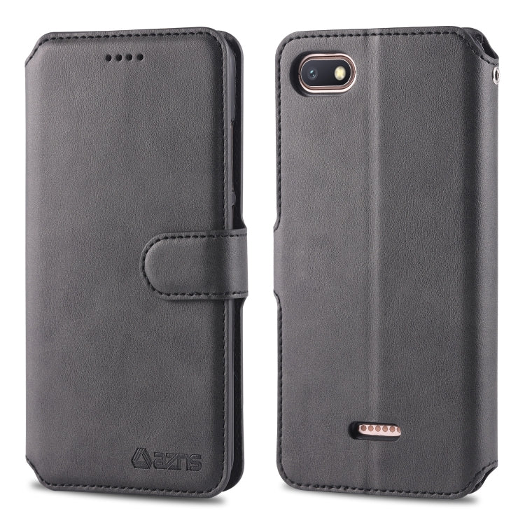 For Xiaomi Redmi 6A AZNS Calf Texture Magnetic Horizontal Flip PU Leather Case with Holder & Card Slots & Photo Frame