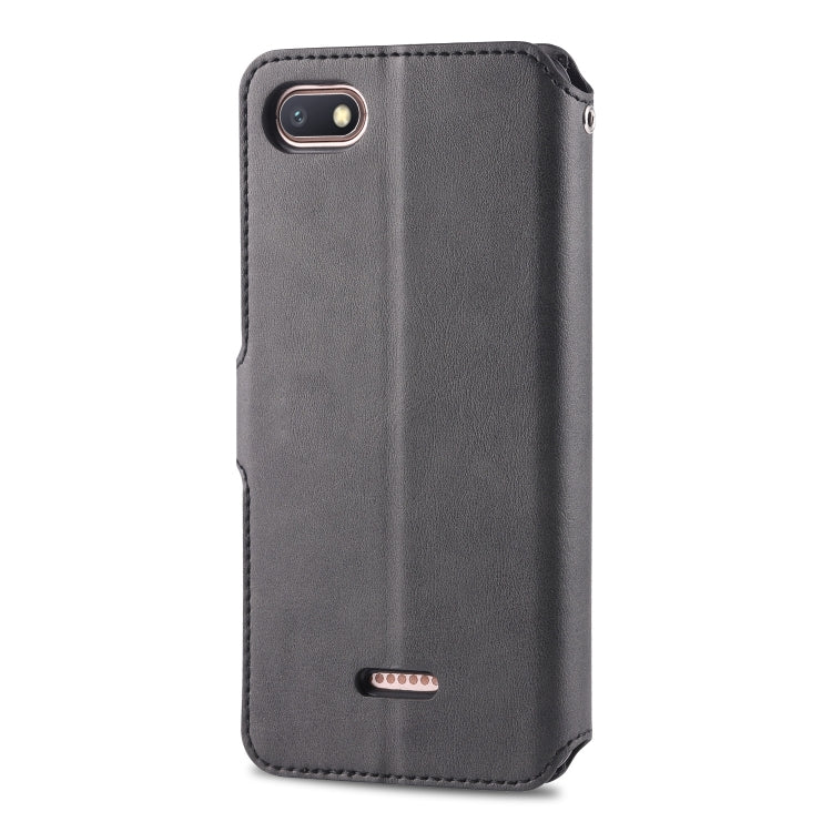 For Xiaomi Redmi 6A AZNS Calf Texture Magnetic Horizontal Flip PU Leather Case with Holder & Card Slots & Photo Frame