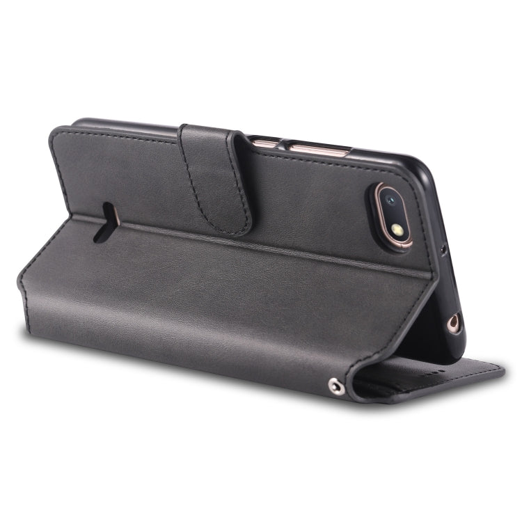 For Xiaomi Redmi 6A AZNS Calf Texture Magnetic Horizontal Flip PU Leather Case with Holder & Card Slots & Photo Frame