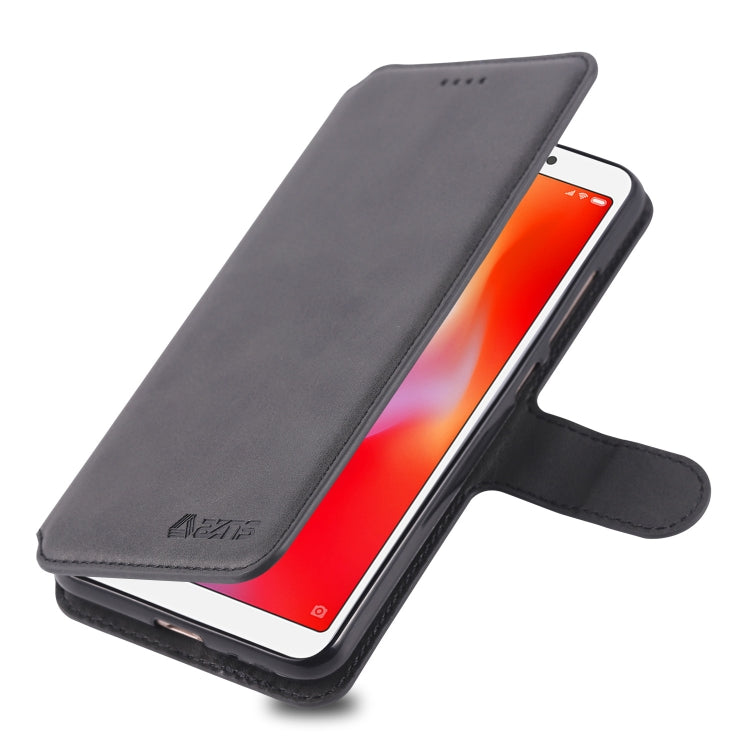 For Xiaomi Redmi 6A AZNS Calf Texture Magnetic Horizontal Flip PU Leather Case with Holder & Card Slots & Photo Frame