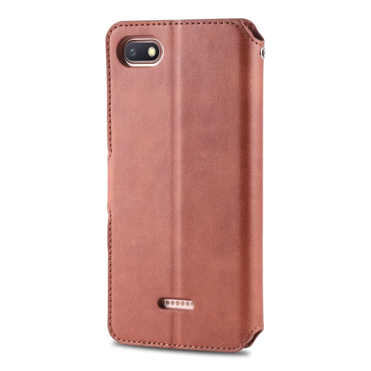 For Xiaomi Redmi 6A AZNS Calf Texture Magnetic Horizontal Flip PU Leather Case with Holder & Card Slots & Photo Frame