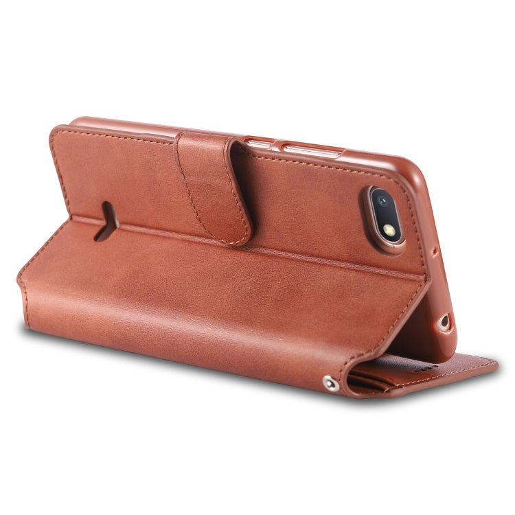 For Xiaomi Redmi 6A AZNS Calf Texture Magnetic Horizontal Flip PU Leather Case with Holder & Card Slots & Photo Frame