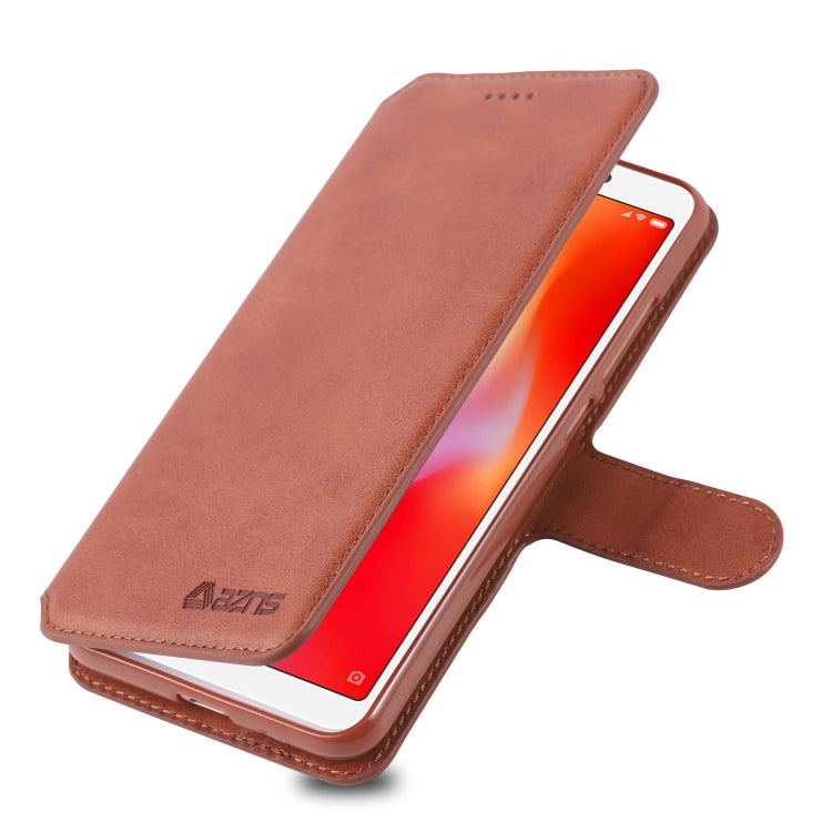 For Xiaomi Redmi 6A AZNS Calf Texture Magnetic Horizontal Flip PU Leather Case with Holder & Card Slots & Photo Frame