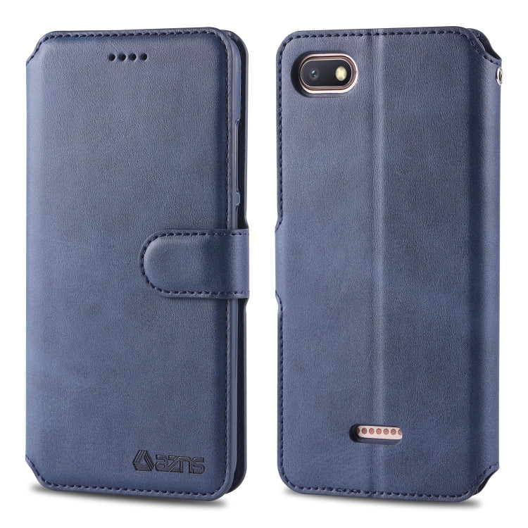 For Xiaomi Redmi 6A AZNS Calf Texture Magnetic Horizontal Flip PU Leather Case with Holder & Card Slots & Photo Frame