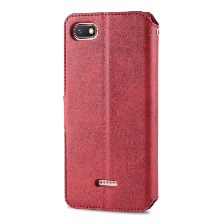 For Xiaomi Redmi 6A AZNS Calf Texture Magnetic Horizontal Flip PU Leather Case with Holder & Card Slots & Photo Frame