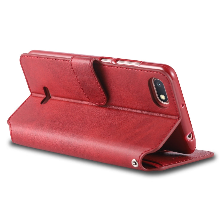 For Xiaomi Redmi 6A AZNS Calf Texture Magnetic Horizontal Flip PU Leather Case with Holder & Card Slots & Photo Frame