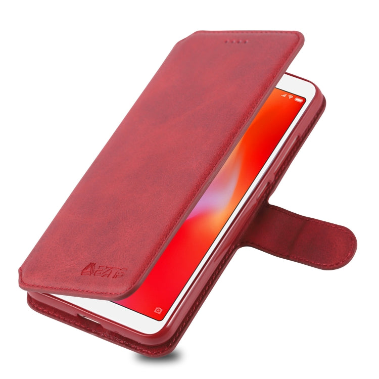 For Xiaomi Redmi 6A AZNS Calf Texture Magnetic Horizontal Flip PU Leather Case with Holder & Card Slots & Photo Frame